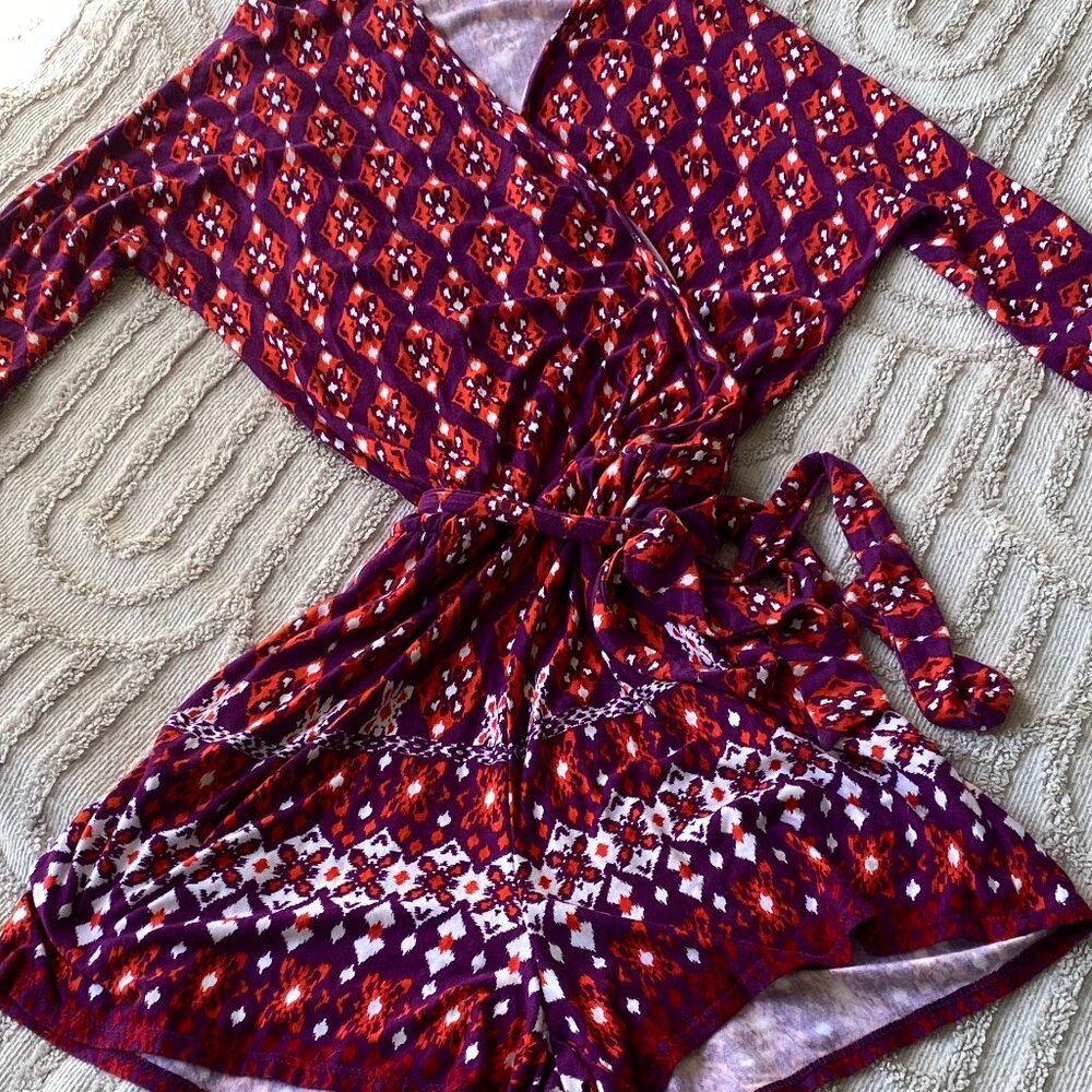 Boutique Long Sleeve Short Romper - Cotton - Super Cute - Size S